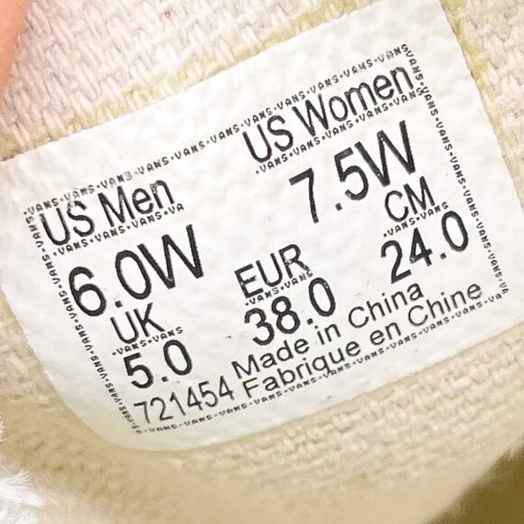 Vans Classic Slip-On Black Flame Skate Sneakers Shoes Size Mens 6w W 7.5W - Picture 7 of 9